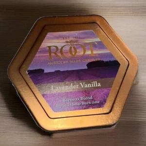 Root Candles Honeycomb Traveler Scented Beeswax Blend Candle, Lavender Vanilla - Picture 1 of 6