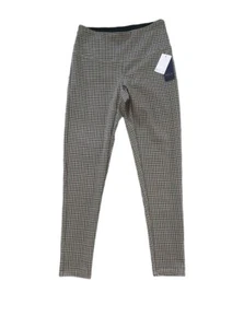 Neu mit Etikett Per Se J. Castor Leggings Bauchkontrolle mehrfarbig braun kariert Größe Small - Bild 1 von 6
