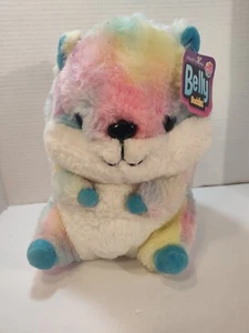 Belly Buddies Sugar Hamster Plush Stuffed Animal Toy Tie Dye Beanie 5" - Picture 1 of 8