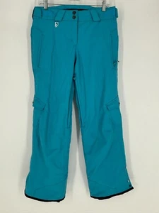 Salomon Blue Black Clima Pro Heavyweight Snowboarding Pants Women's Size Medium - Picture 1 of 19