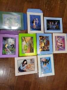 Lot Of 9 Disney Store Exclusive Commemorative Lithographs