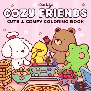 Cozy Friends: Coloring Book for Adults and Teens Featuring Super Cute Animal Cha - Picture 1 of 12