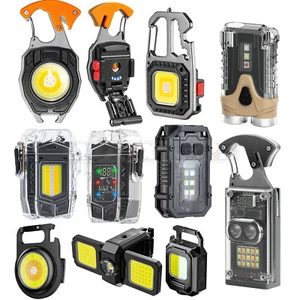11 kinds LED Keychain Light Bright Flashlight Keyring Camping Mini Pocket Torch - Picture 1 of 18