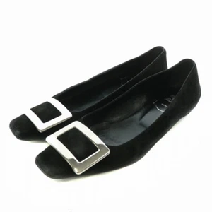 ROGER VIVIER decolte da donna in camoscio nero taglia 36 - Foto 1 di 9