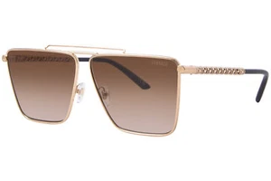 Versace VE2266 100213 Sunglasses Men's Gold/Brown Gradient Square Shape 64mm - Picture 1 of 5