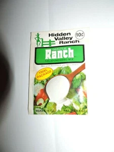Vintage Hidden Valley Ranch Dressing Packet Trial Size Sealed 1976 - Picture 1 of 2