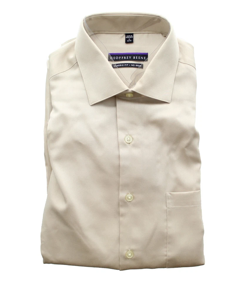 Camisa social Geoffrey Beene sem ferro sem rugas, manga comprida - Imagem 1 de 1