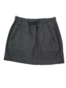 Athleta Farallon Skirt Women’s Size 4 Gray Cotton Blend Zip Pockets - Picture 1 of 6