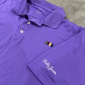 Bobby Jones Performance Short Sleeve Polo Shirt Mens XL Purple Pique - Picture 1 of 8