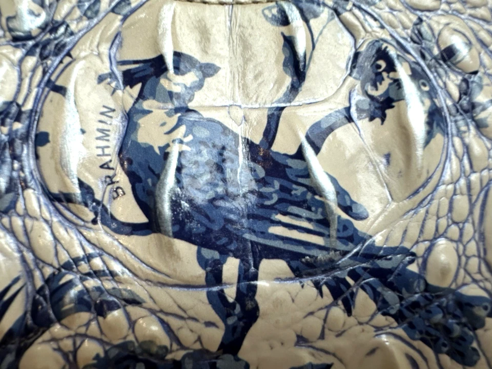 Brahmin Mod Esme Songbird Melbourne Shoulder Bag blue cream