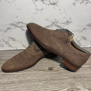 Cole Haan Grand OS Dress Shoes Mens Size 10 M Oxford Wingtip Soft Leather Brown - Picture 1 of 8