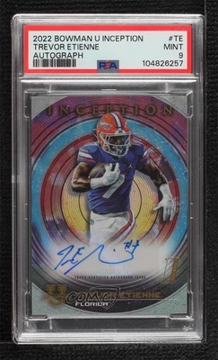 2022-23 Bowman Inception University Auto Trevor Etienne #BIA-TE PSA 9 MINT Auto - Image 1 of 2