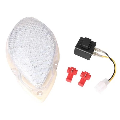 Luz trasera LED transparente señales de giro para Yamaha Roadstar 2004-2008 Foto 1 de 4