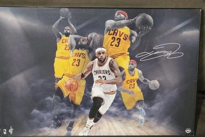 Lebron James Framed Collage Upper Deck Authenticated 12" X 18" Photo - Image 1 of 4