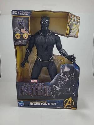 Boneco Hasbro Marvel Slash and Strike Pantera Negra 13" NOVO na caixa - Imagem 1 de 4