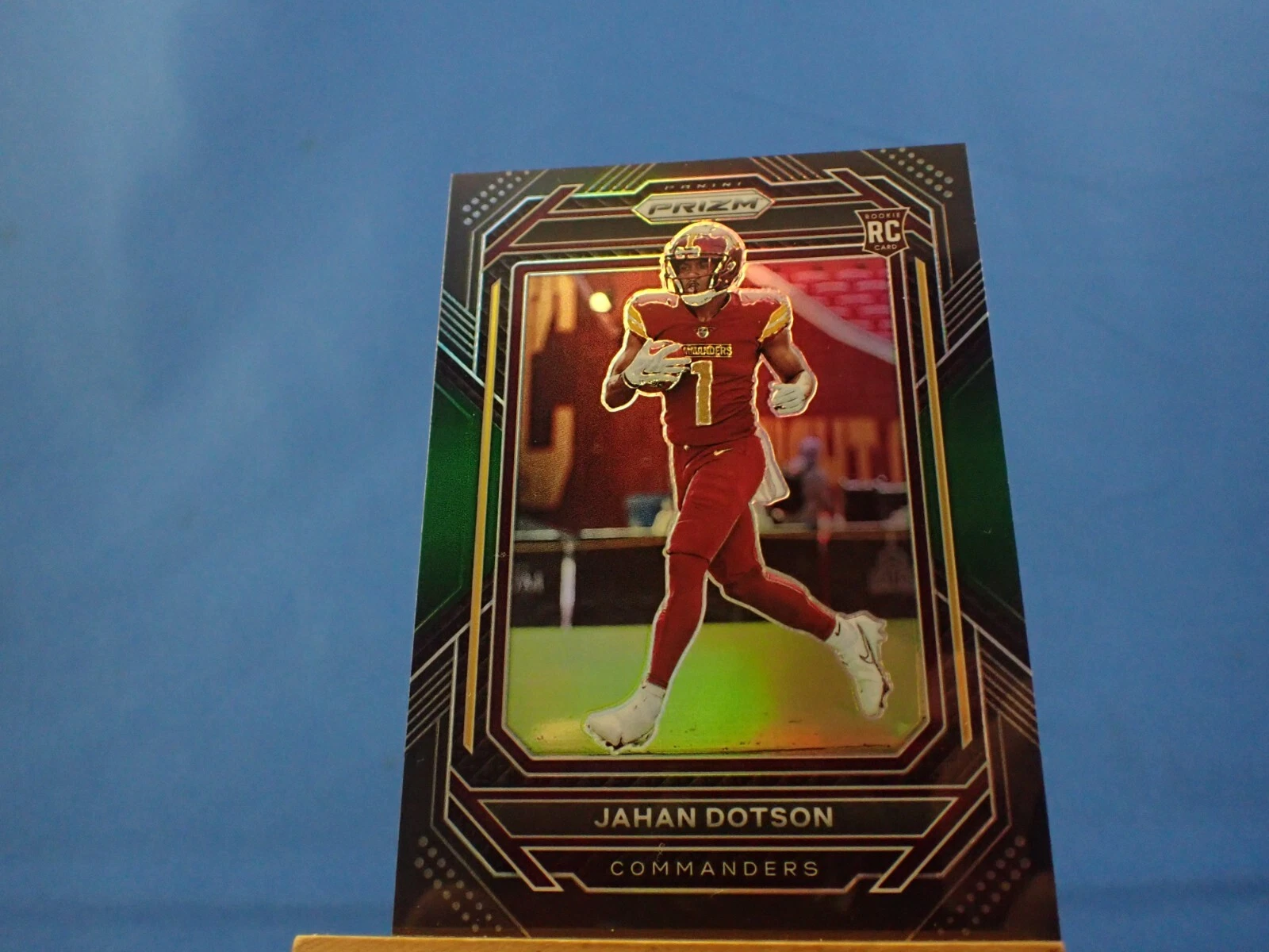 Jahan Dotson Chronicles Prizm Black 2022 RC Rookie #PB-15 Green Prizm /49