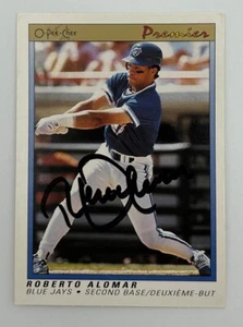 Roberto Alomar Autographed 1991 O-Pee-Chee Baseball Card - Picture 1 of 2