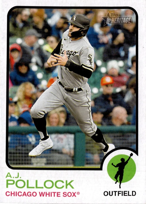 10 CARD LOT - 2022 Topps Heritage High Number - A.J. Pollock #611 - Image 1 of 2