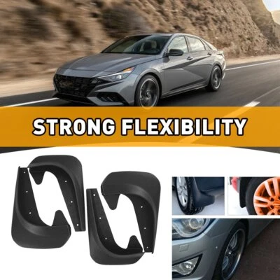 4PCS Universal Car Mud Flaps Splash Guards Front or Rear Auto Accessory DIY EAH - Image 1 of 4