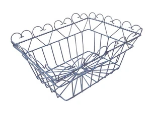 (OY041) Frutta Rettangolare Cuore Blu Pastello - Picture 1 of 1