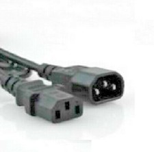 0.5m / 50cm Mains IEC Extension Cable C13 to C14 Kettle Type Connection