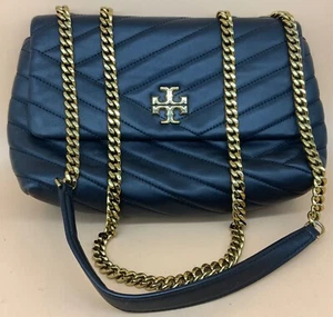 Tory Burch Kira Chevron Convertible Fashion Quilted Small Leather Shoulder Bag - Picture 1 of 12