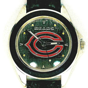 Chicago Bears NFL, Fossil Made, Unworn Mans Vintage 1993 Leather Band Watch! $75 - Picture 1 of 5