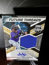2022 Adael Amador Elite Extra Edition Future Threads Rookie Patch Auto #FTS-AA