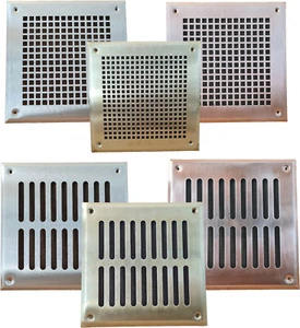 Rejilla de ventilación de cobre, latón, acero inoxidable 190x190, mosquitera de marca - Imagen 1 de 14