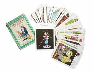 OLD VINTAGE GERMAN PINOCCHIO PLAYING CARDS GAME - Picture 1 of 9