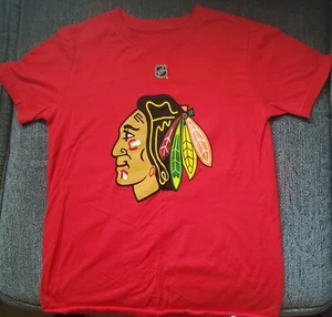 REEBOK NHL CHICAGO BLACKHAWKS BOYS SIZE S 8 STADIUM SERIES  CRAWFORD PREOWNED - Picture 1 of 4