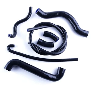 Fit SUZUKI SV650S K1 K2 1999-2002 HIGH PERFORMANCE SILICONE RADIATOR HOSES Black - Picture 1 of 6