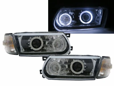 Tsuru V16 B13 95-17 Facelift CCFL Projector Headlight Chrome V1 for NISSAN LHD — 第 1/4 张图片