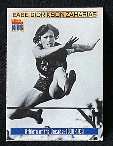 BABE DIDRIKSON ZAHARIAS 2000 SI for Kids #865 Athlete Of The Decade Card 1930-39 - Picture 1 of 2