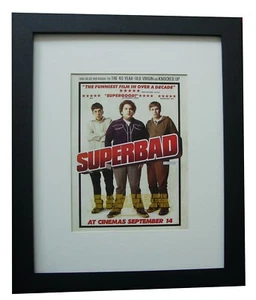 SUPERBAD+Movie+Film+POSTER+AD+RARE ORIGINAL 2007+QUALITY FRAMED+FAST WORLD SHIP - Imagen 1 de 7