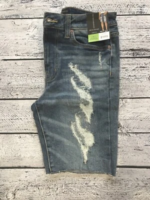 Pantalones cortos de mezclilla No Boundaries para hombre talla 30 por encima de la rodilla elásticos lavado medio Foto 1 de 4