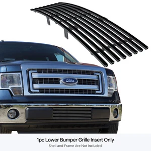 Parachoques inferior de acero inoxidable negro para Ford F-150 2009-2014 - Imagen 1 de 7