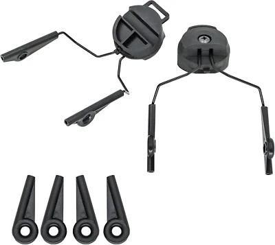 COMBATGEAR ARC Rail Adapters Accessories for Walker Electronic Earmuffs,1Pair Black Mountin