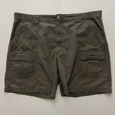 Pantalones Cortos Carga Savane 40 x 7" Verde Oliva Cintura Expandible Lona Foto 1 de 4