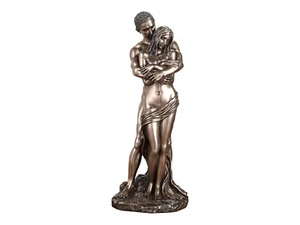 Lovers Embrace Nude Couple Cold Cast Bronze & Resin Statue Sculpture 11 in - Picture 1 of 6