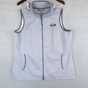LL Bean Weste Airlight Damen XL Quarry grau durchgehender Reißverschluss Taschen Outdoor Wandern - Bild 1 von 7