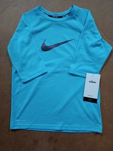 NWT Boys Small Nike Swim Upf40 Hydroguard Short Sleeve T Shirt! F91 - Picture 1 of 6