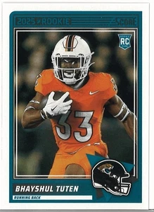 2025 Score Football Rookie, #80  Bhayshul Tuten - Jacksonville Jaguars - Picture 1 of 2