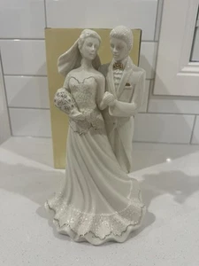 Y2K Vintage Mikasa Wedding Dance Couple Cake Topper Figurine Bride Groom 30cm - Picture 1 of 11
