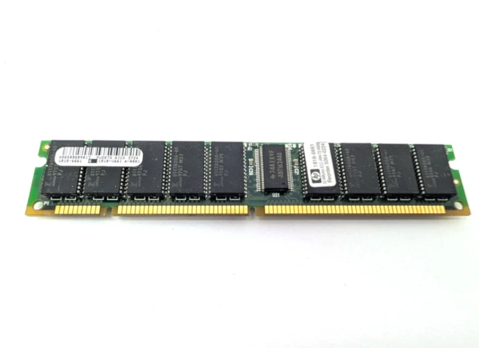 HP 1818-6661 32MB EDO DIMM RAM 4Mx72 168-Pin ECC Buffered Memory - Image 1 of 1