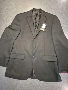 Pierre Cardin Regular Fit Black Twill Suit Jacket, Size 38R BNWT - Picture 1 of 7