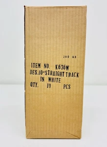 K-Line O White 10" Straight Track 10pcs Christmas Girls Set K636W New Sealed - Picture 1 of 6