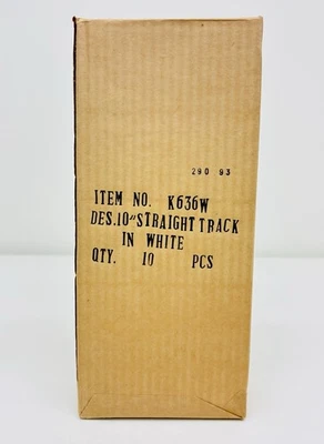 K-Line O White 10" Straight Track 10pcs Christmas Girls Set K636W New Sealed - Image 1 of 4