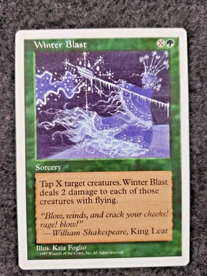WINTER BLAST x1 mtg NM 4th Edition 1 Unc UNPLAYED (DS3D1L5) - Image 1 of 4