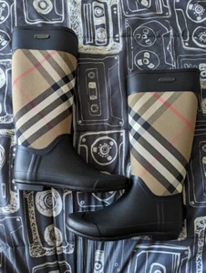 Burberry Wellington Rain Boots Womens size 40 - Picture 1 of 5